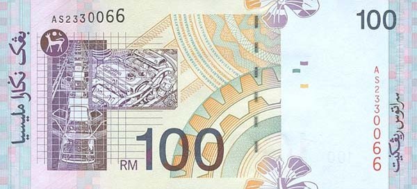 100 malaysian ringgit