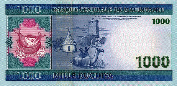 1000 mauritanian ouguiyas