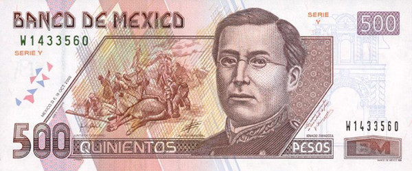 20 mexican pesos