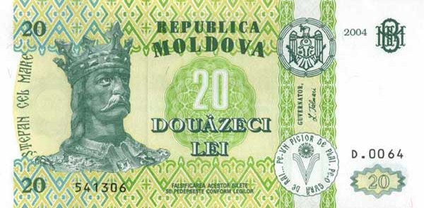 20 moldovan leu