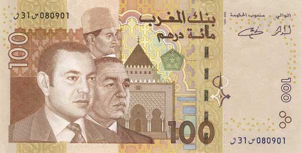 100 moroccan dirhams
