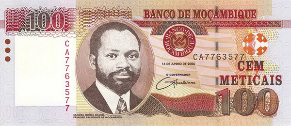 100 mozambican meticals