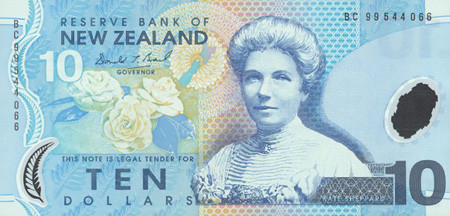 10 new zealand dollars