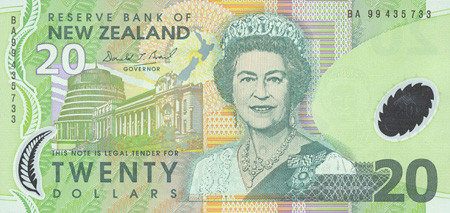 20 new zealand dollars