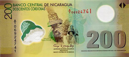 200 nicaraguan cordobas oro