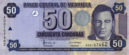 50 nicaraguan cordobas oro
