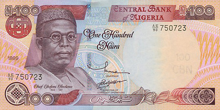 100 nigerian nairas