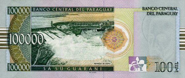 100000 paraguayan guaranis