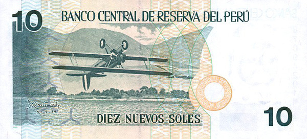 10 peruvian nuevo sols