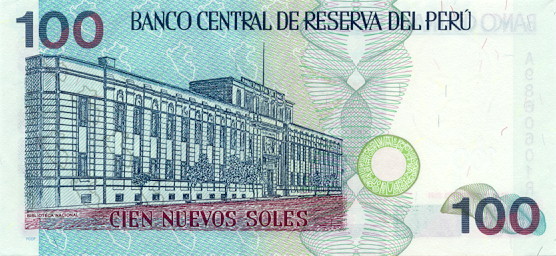 100 peruvian nuevo sols