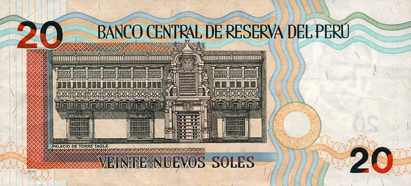 20 peruvian nuevo sols