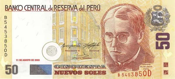 50 peruvian nuevo sols