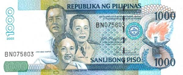 1000 philippine pesos