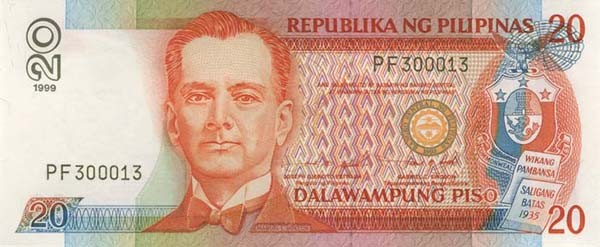 20 philippine pesos