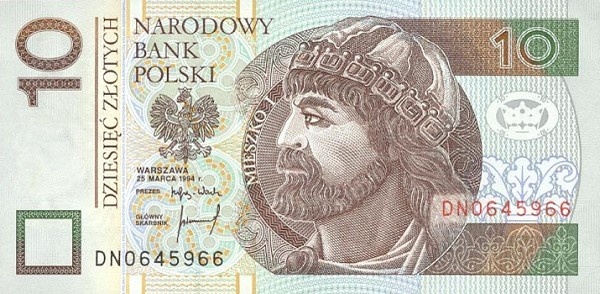 10 polish zlotys