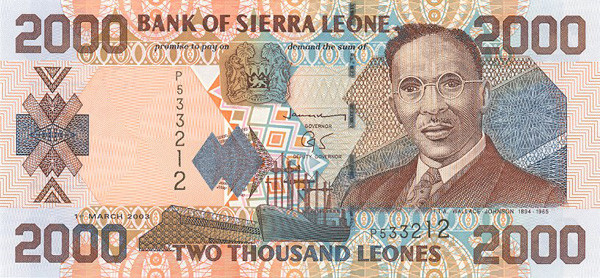 2000 sierra leonean leones