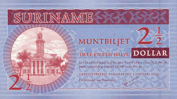 2 surinamese dollar