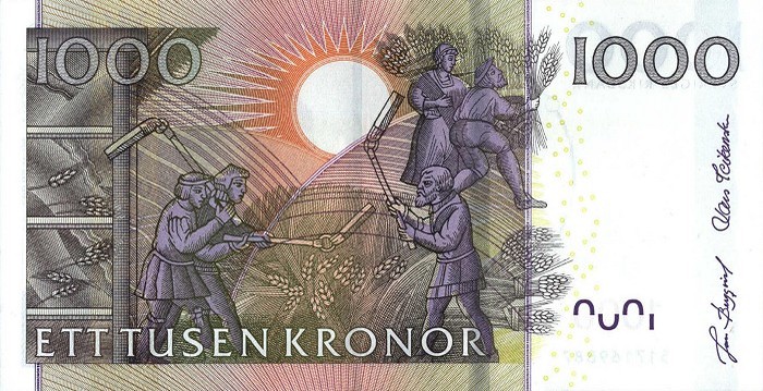 1000 swedish kronas