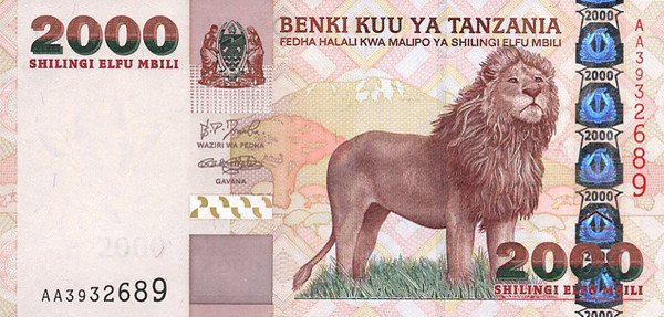 2000 tanzanian shillings