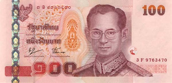 100 thai bahts