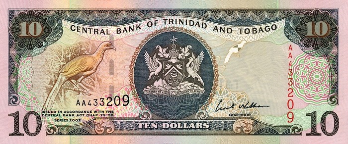 10 trinidad and tobago dollar