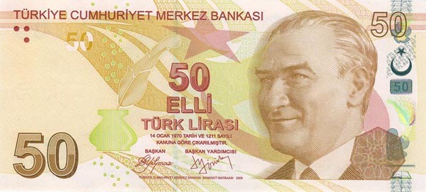 50 turkish liras