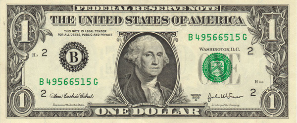 1 us dollar