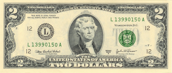 2 us dollar