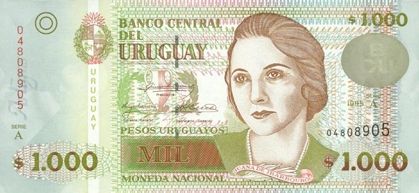 20 uruguayan pesos
