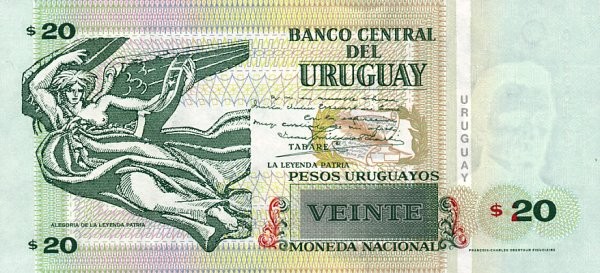 20 uruguayan pesos