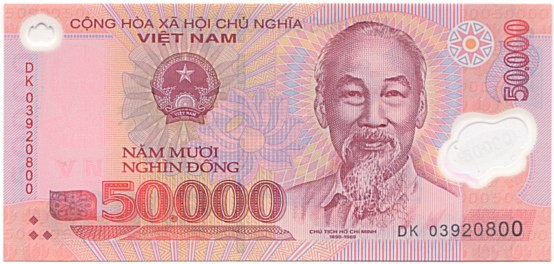50000 vietnamese dongs