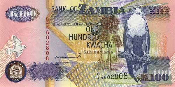 100 zambian kwacha